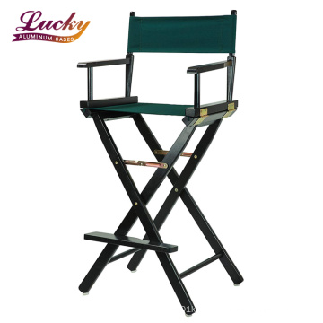 Wholesale Professional Portable Cosmetic Chair 30" Director's Chair Black Frame with Hunter Green Canvas